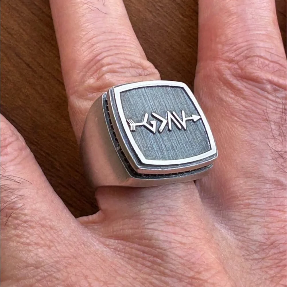 God is greater than the Highs and lows size 9.75 Custom made Ring mens